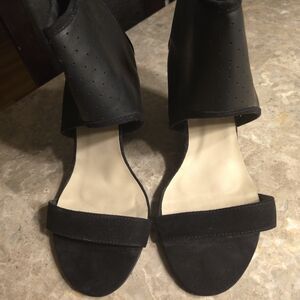 Torrid Black Wedge Sandals 12W